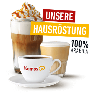 Ein Auszug aus dem Kamps Kaffeesortiment