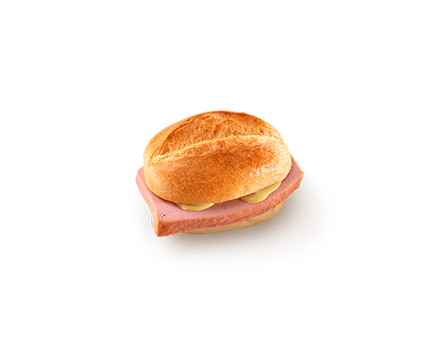 Schnittbrötchen mit Fleischkäse