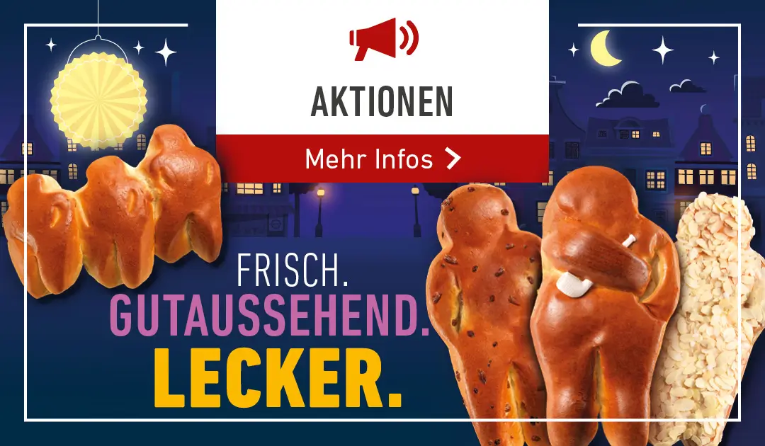 KAMPS AKTION: UNSERE WECKMÄNNER - FRISCH. GUTAUSSEHEND. LECKER.